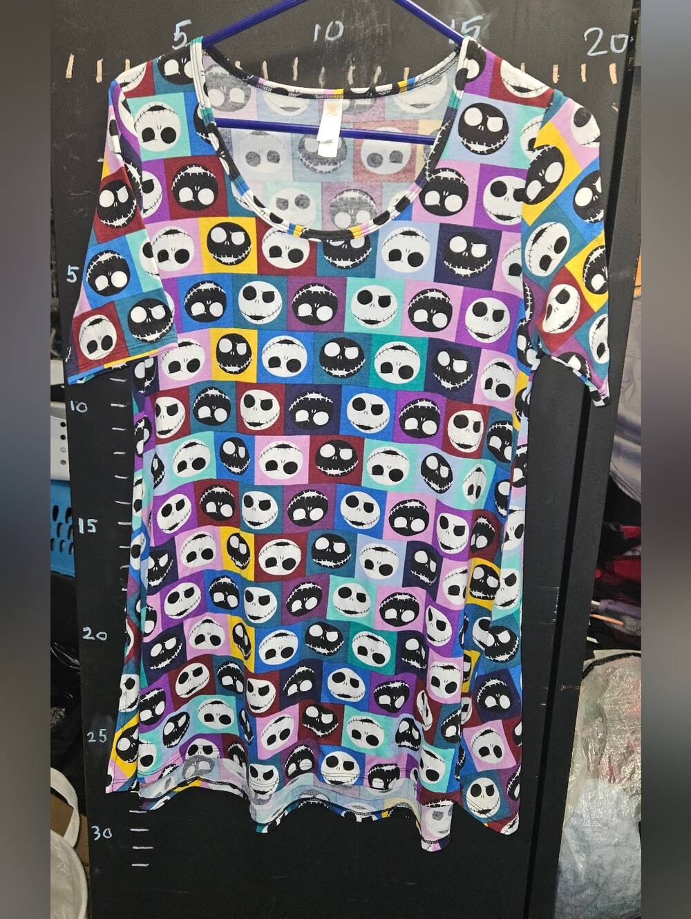 Kids Multicolor Print Nightmare Before Christmas Dress Lularoe